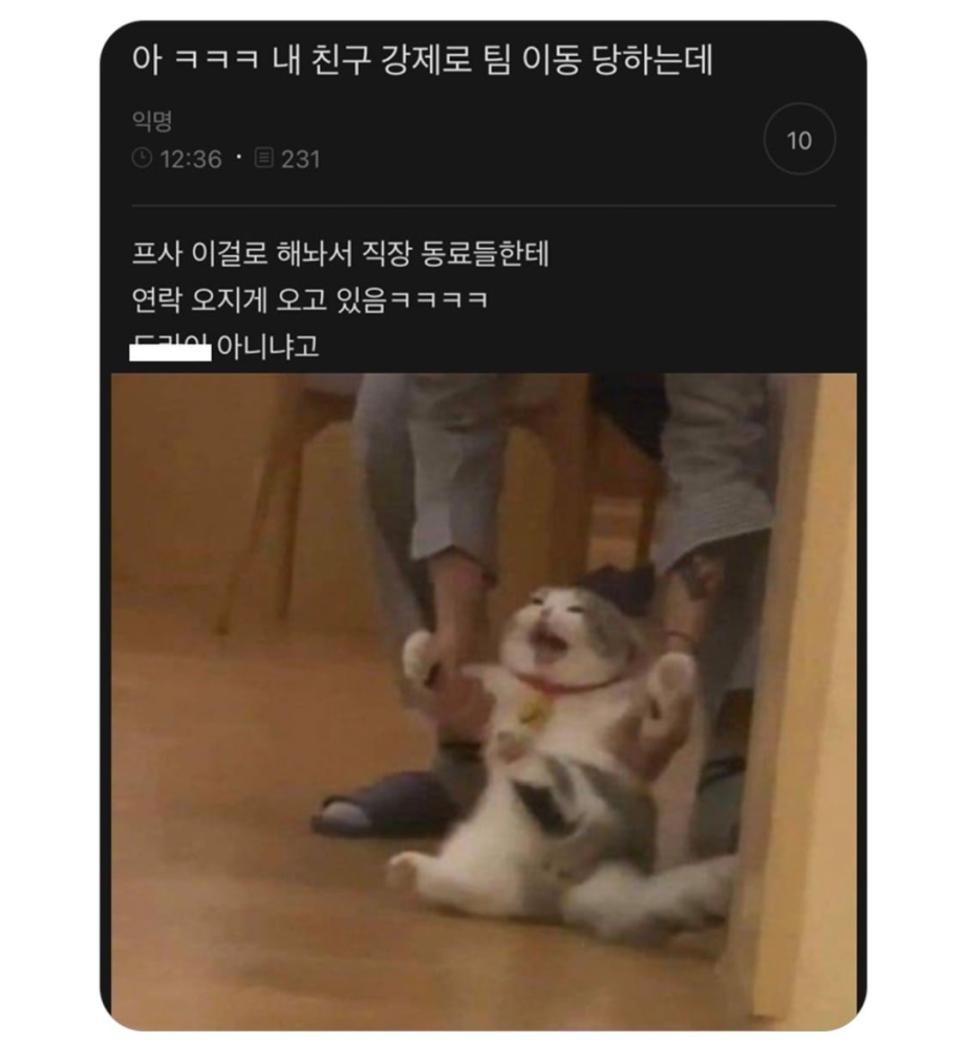 SPORTS SOS | 강제 팀이동 당하는 친구 프사.jpg (필독)