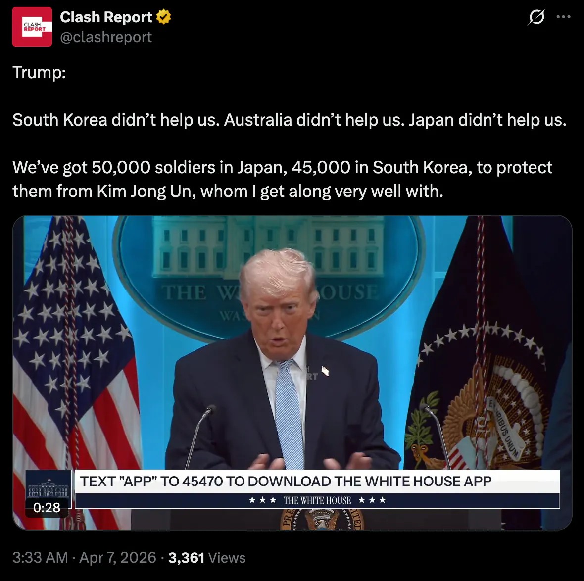 SPORTS SOS | 트럼프 : 왜 우릴 아무도 돕지 않지? 정보