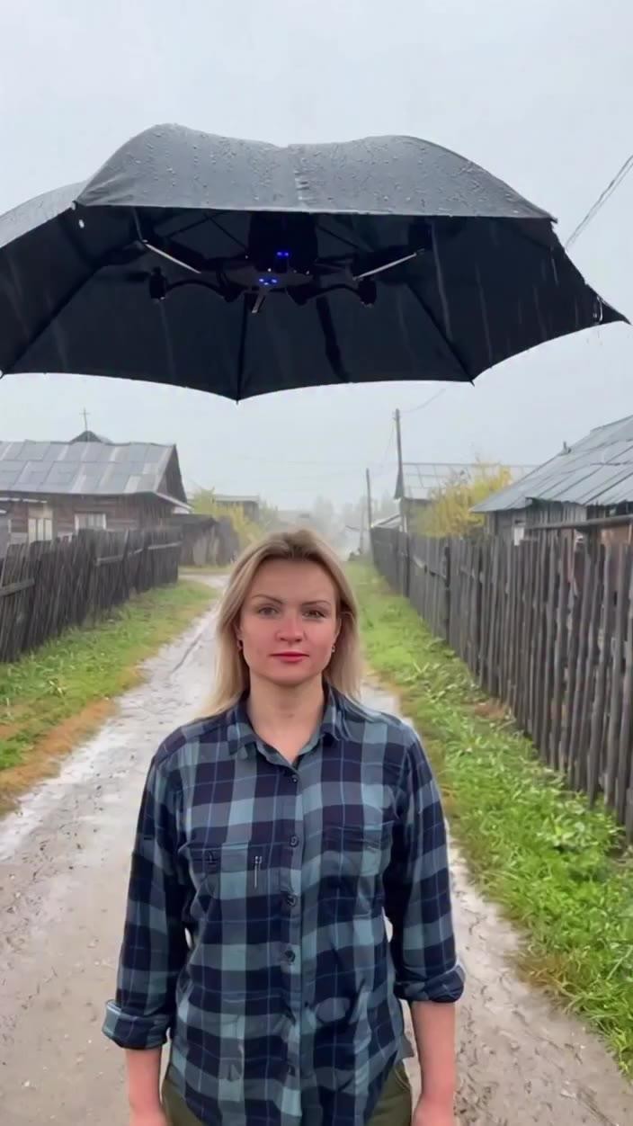 SPORTS SOS | ai) 드론을 활용한 우산 [속보]