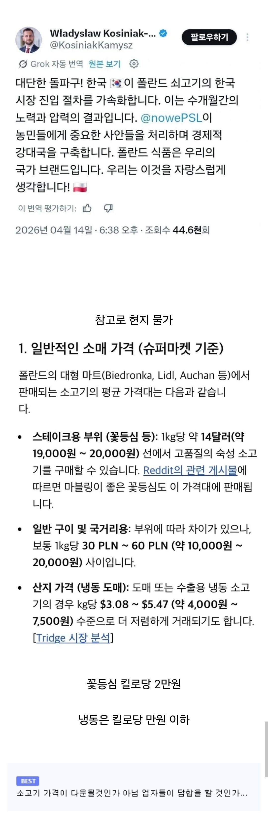 SPORTS SOS | 폴란드 : 야 탱크도 사줬는데 니들도 우리 물건 사라