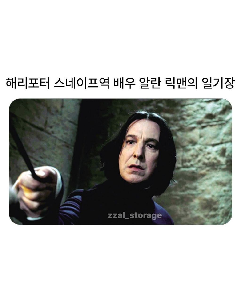 SPORTS SOS | 해리포터 스네이프역 알란 릭맨의 일기장 [속보]