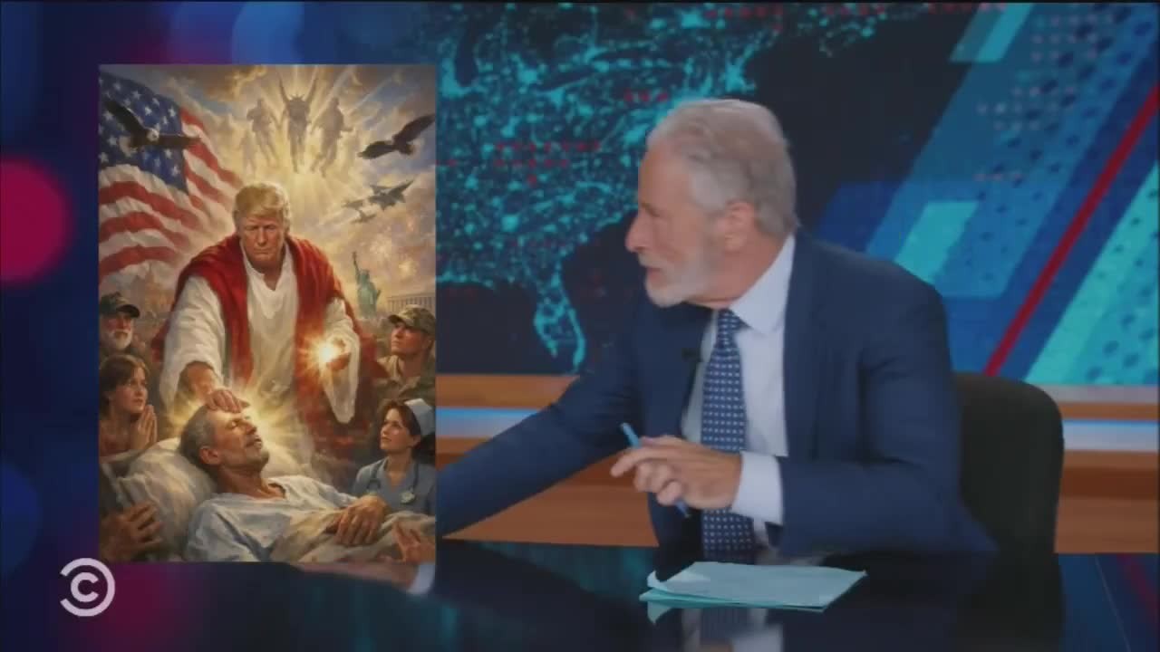 SPORTS SOS | 트럼프 예수 그림을 보고 당황한 진행자 정보