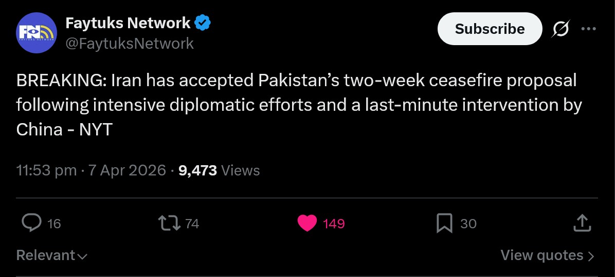 SPORTS SOS | 뉴욕타임즈속보) 이란이 휴전한건 중국때문에... 확인 필수